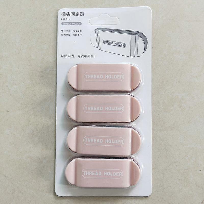 Plug Adapter Wire Clip Fixing Device Removable Socket Holder Cable Retainer Thread Fixer Plastic Wall Sticker Universal Hook