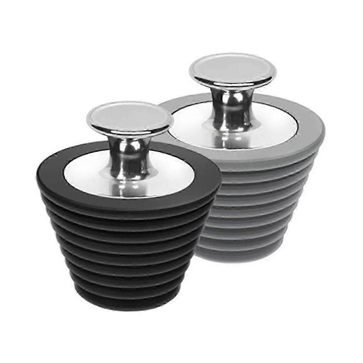 Badekar prop badekar afløb propper toiletværktøj til badekar og badeværelse vask afløb sort og grå