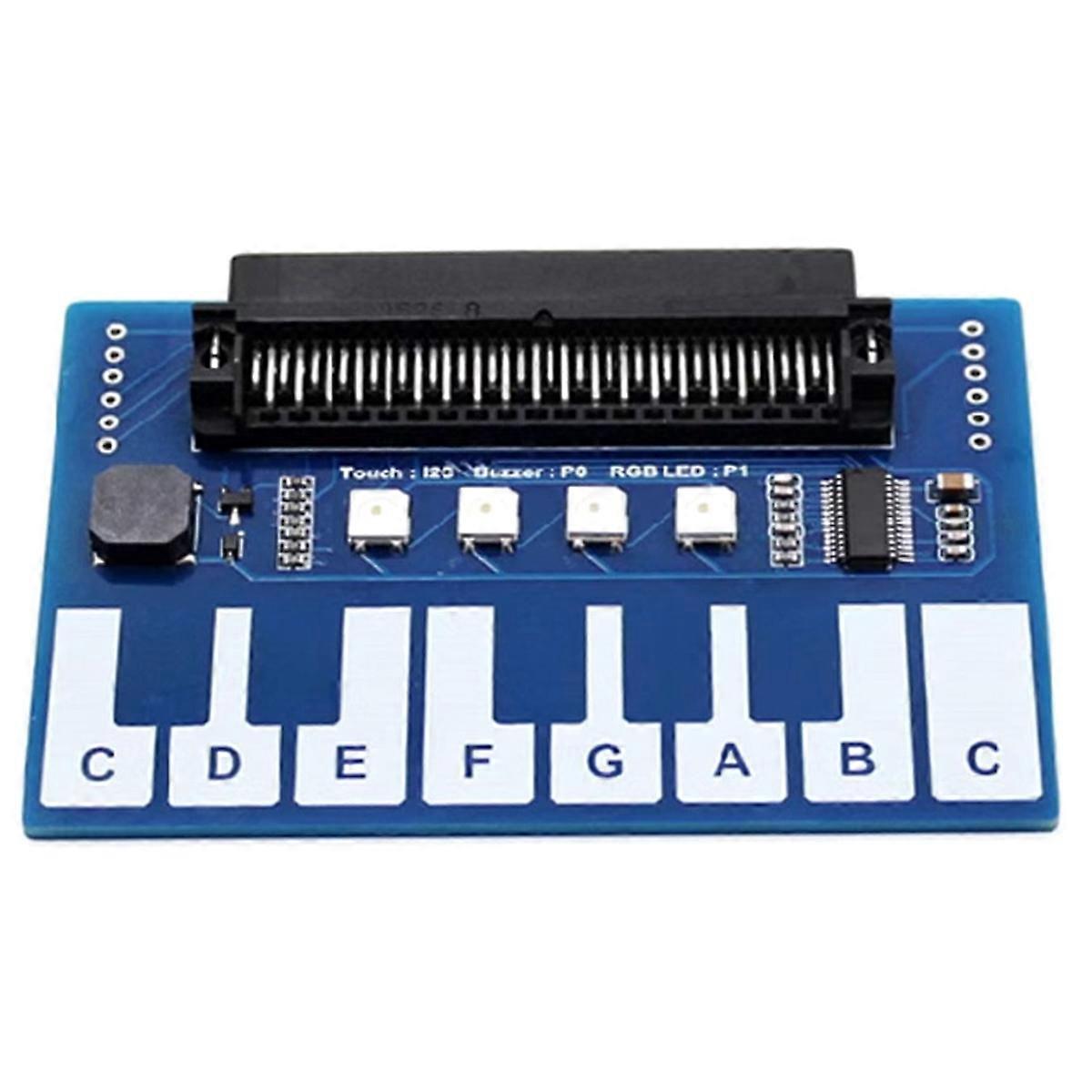 For Micro-Bit Expansion Board Mini Piano Music Expansion Board Cool Colourful Lights/Buzzer/Keypad I2C Interface