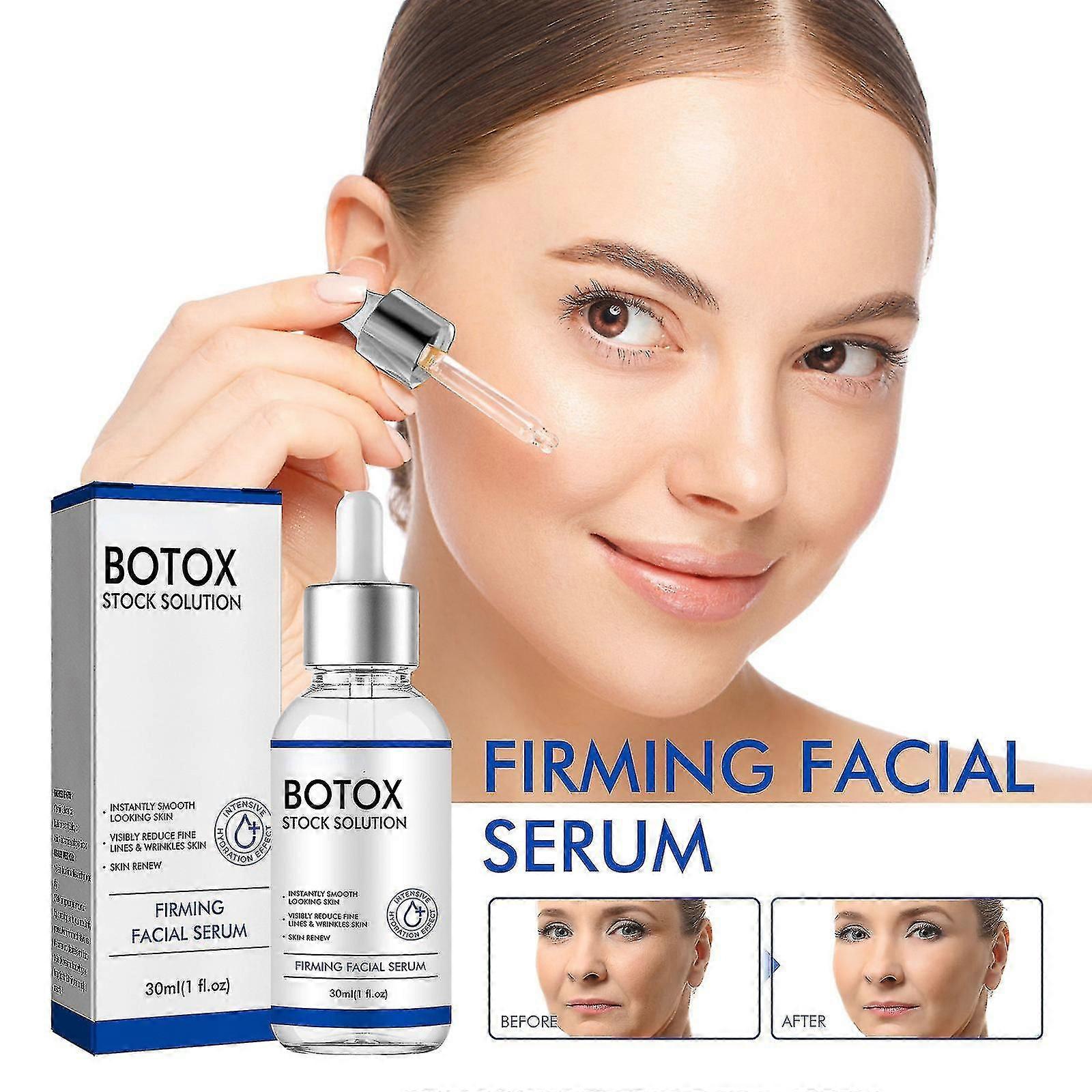 BTXフェイシャルセラム、BTXストックフェイシャルセラム、小じわやシワ、ふっくらとした肌を減らし、瞬時に顔を引き締めるアンチエイジングセラム