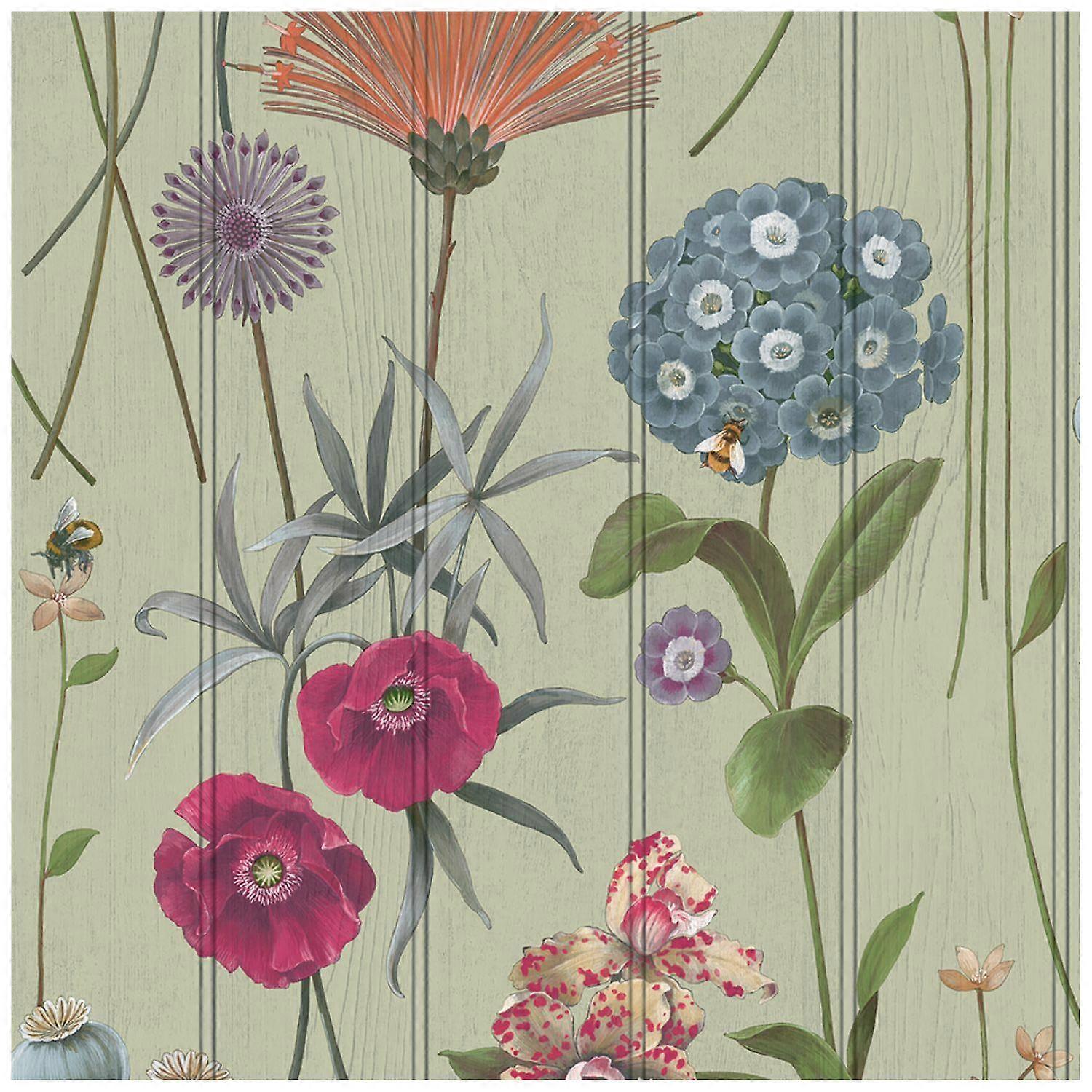 Belgravia Botanist Sage Green Wallpaper