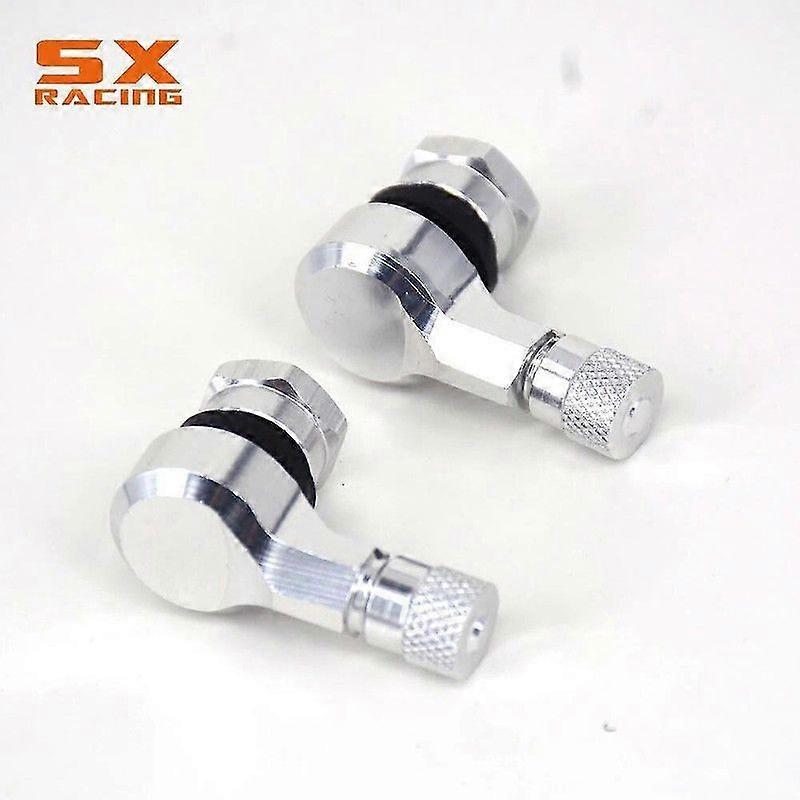 Motorsykkel CNC Universal Bule 2 STK Felghjulventil Stammer Dekk Dekkhette 90 grader For YAMAHA YZF R1 R6 FZ1 FZ6 FAZER T-MAX FJR