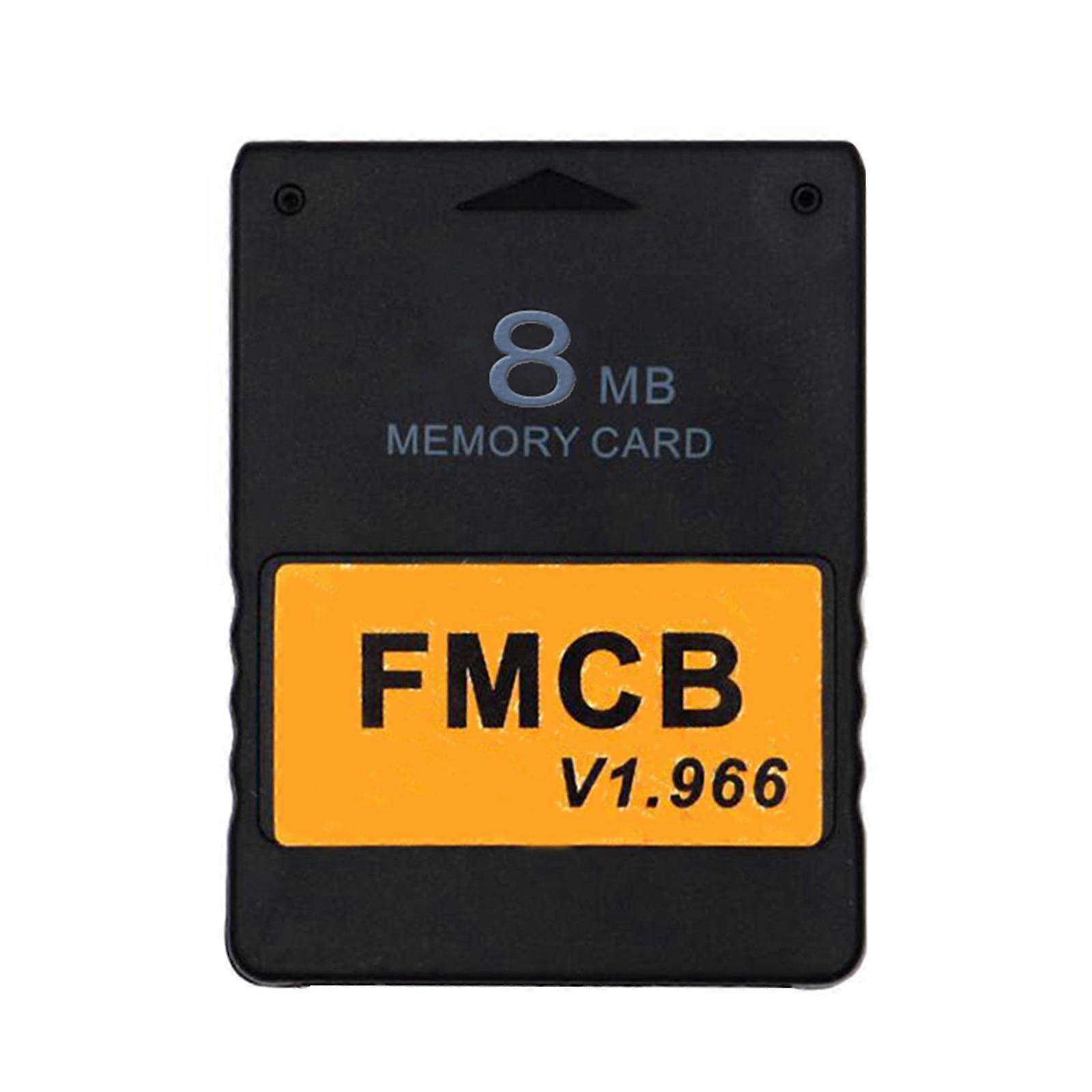 Free McBoot v1.966 Card 8MB/16MB/32MB/64MB Memory Card Plug and Use for  FMCB 1.966 Version Game Console  Black