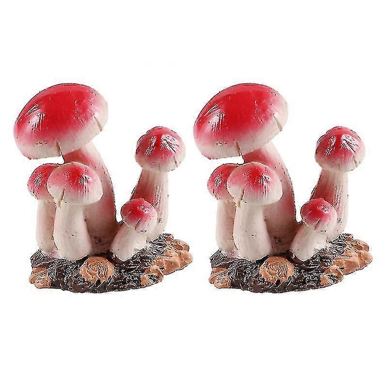 2pcs Simulated Mushroom