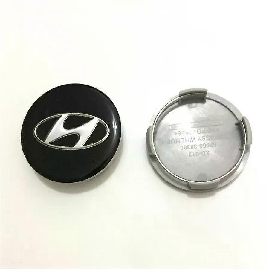 4pcs / סט 60mm גלגל רכב מרכז רכזת מכסה תואם יונדאי סונטה Ix35 I20 I30 Azera אלנטרה קונה הדגשה סנטה Veloster בראשית