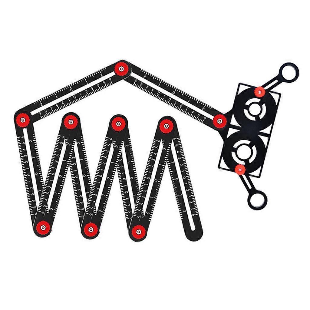Multi Angle Measuring Ruler Aluminum Alloy Ultimate Marking Template Tool Layout Angle Finder Woodworking Flooring