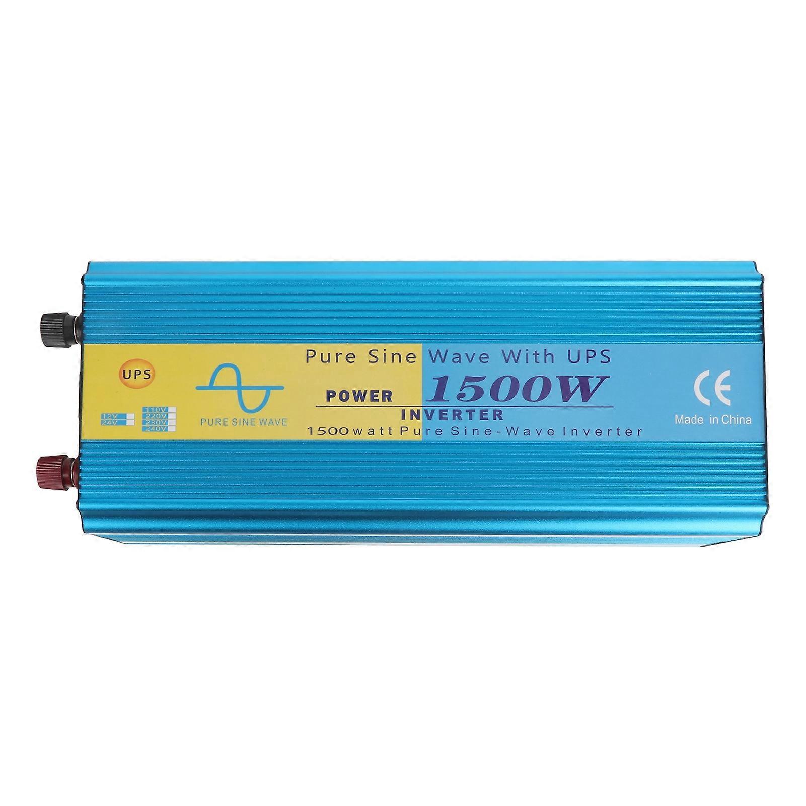 1500W Pure Sine Wave Power Inverter with USB DC12V to AC230V