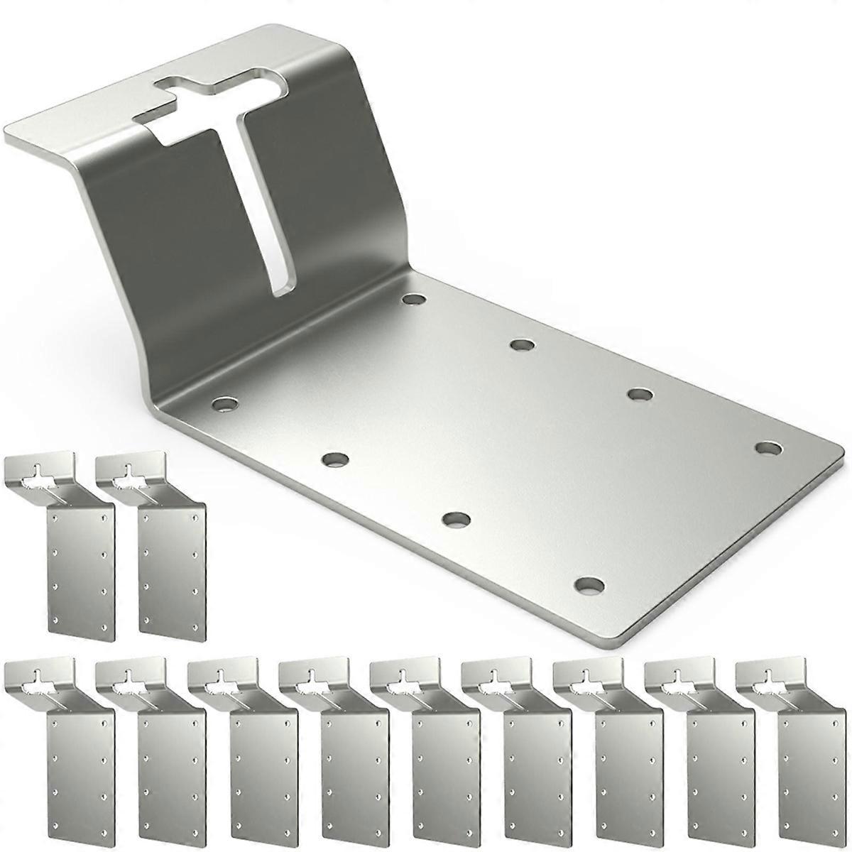 12 Pack T-Post Bracket 3inch (Vertical) T Post Mounting Bracket