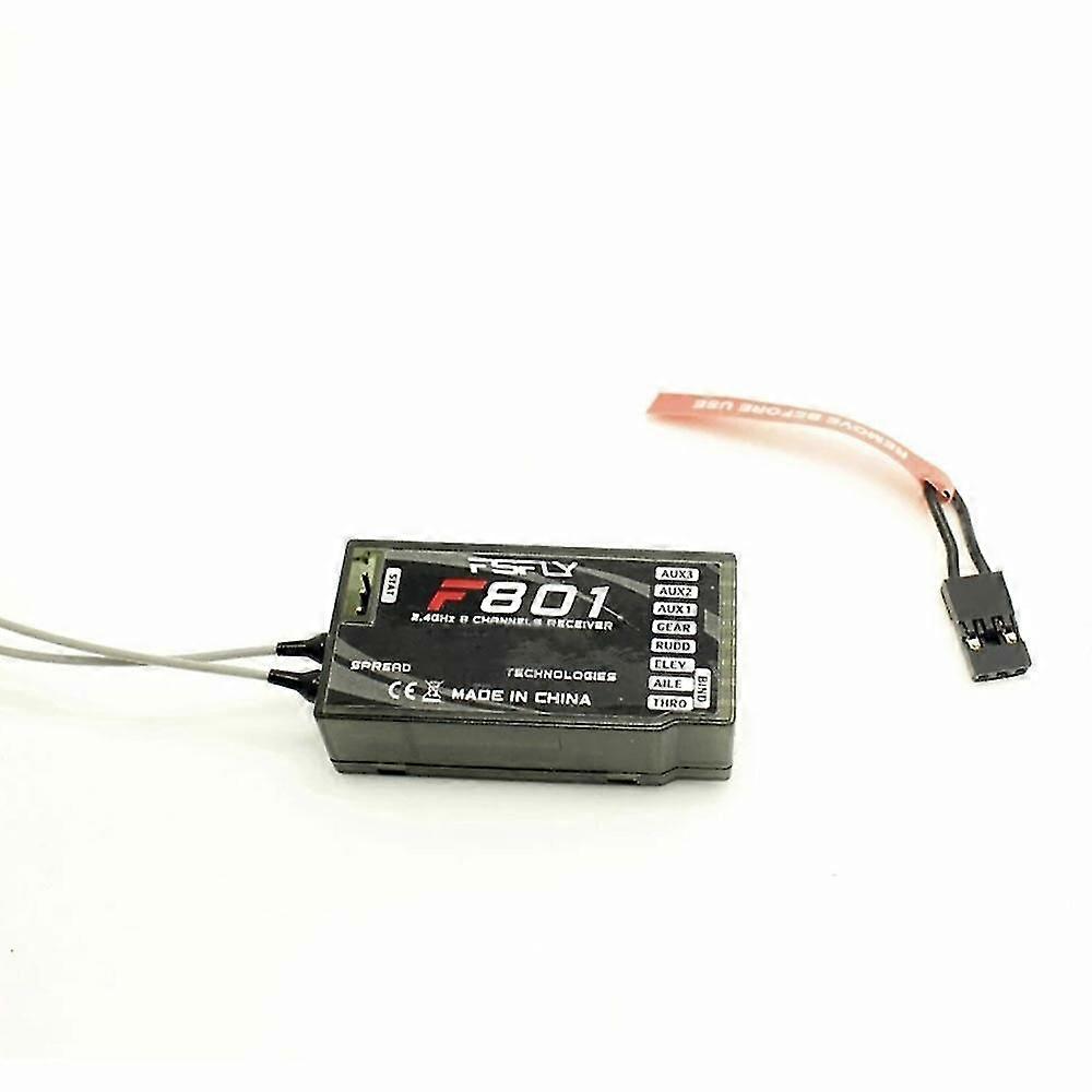 FSFLY F801 2.4GHz 8CH PPM DSMX/DSM2 Receiver Support Spektrum DX6 DX7 DX8 DSM2 JR Transmitter for RC