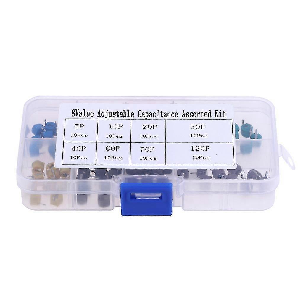 Trimmer Capacitors Assorted Box Kit 8 Values x 10 Piece ( Total 80 Piece )