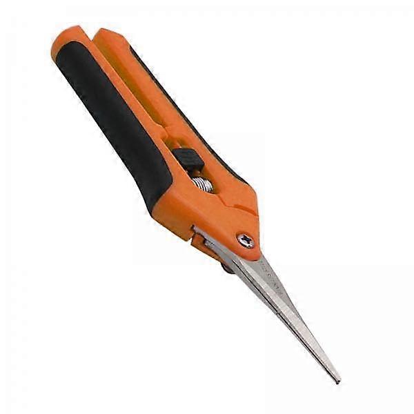 4x Precision Gardening Scissors Pruners Pruning Shears Lightweight Orange Straight Handle for Home Gardening