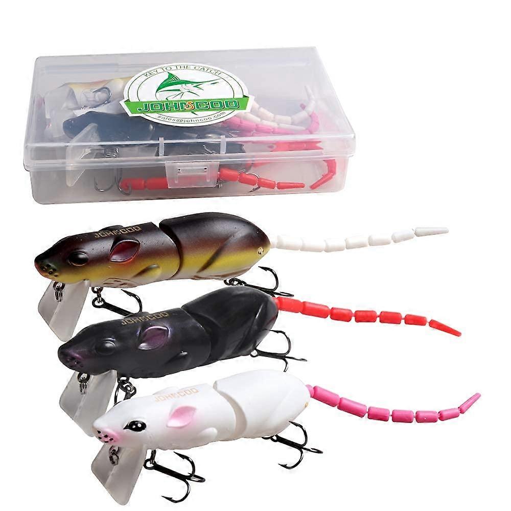Swimbait Hard Artificial Baits Mouse Fishing Lures Jointed Multi Fishing Lures Kit for Pike Bass