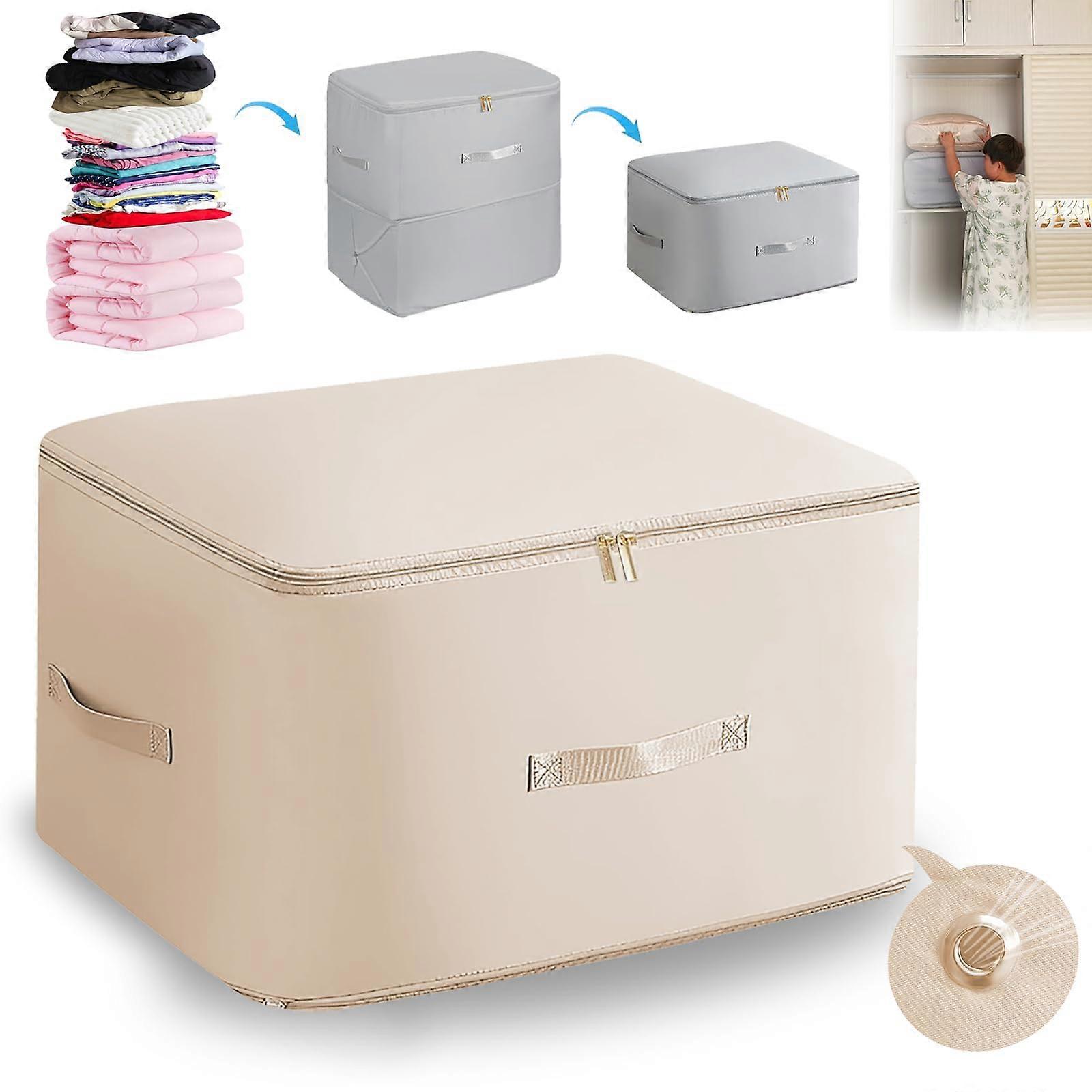 Compression Storage Bags for Travel, Self-Squeezing Organizer, Large Space Saver for Quilts, Clothing, and Bedding