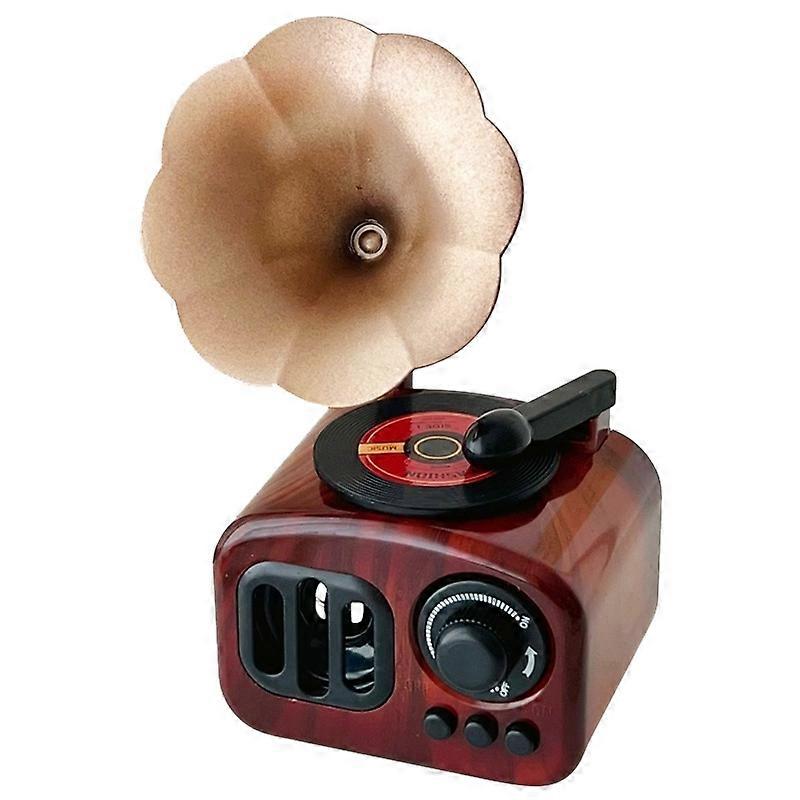 BJ1741ミニレトロ蓄音機型オルゴール