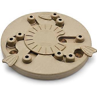 Hondenpuzzel voor honden, interactieve puzzel met snoepjes, hondenspeelgoed voor hondenverrijking, niveau 3, gevorderd, beige, composiet
