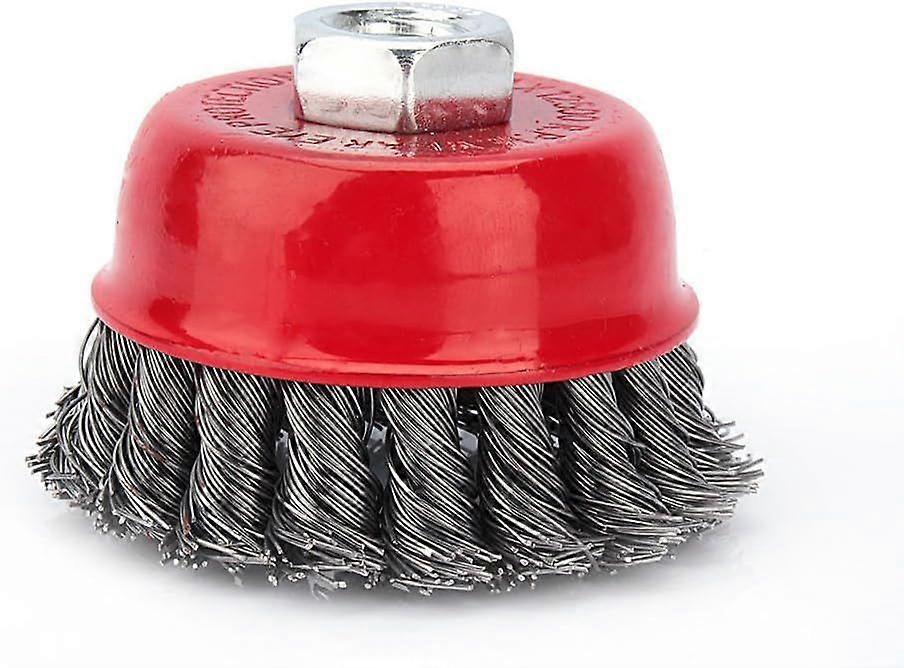 Cleaning Wire Brush - Twisted Wire Brush for Angle Grinder (75mm)