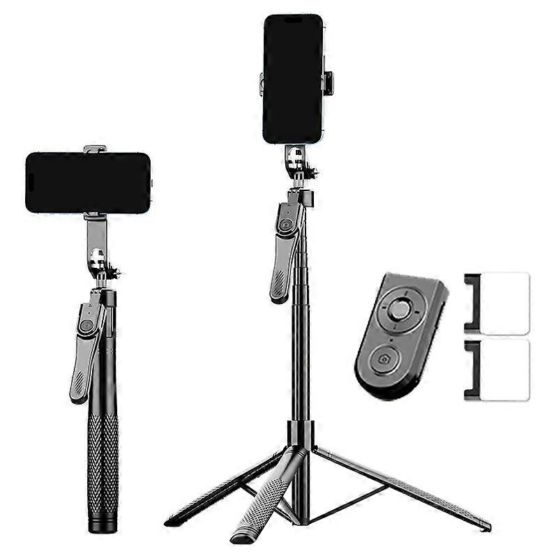 K29D 2.15m Bluetooth-compatible Selfie Stick 360 Degree Rotatable Gimbal Tripod Stand with Dual