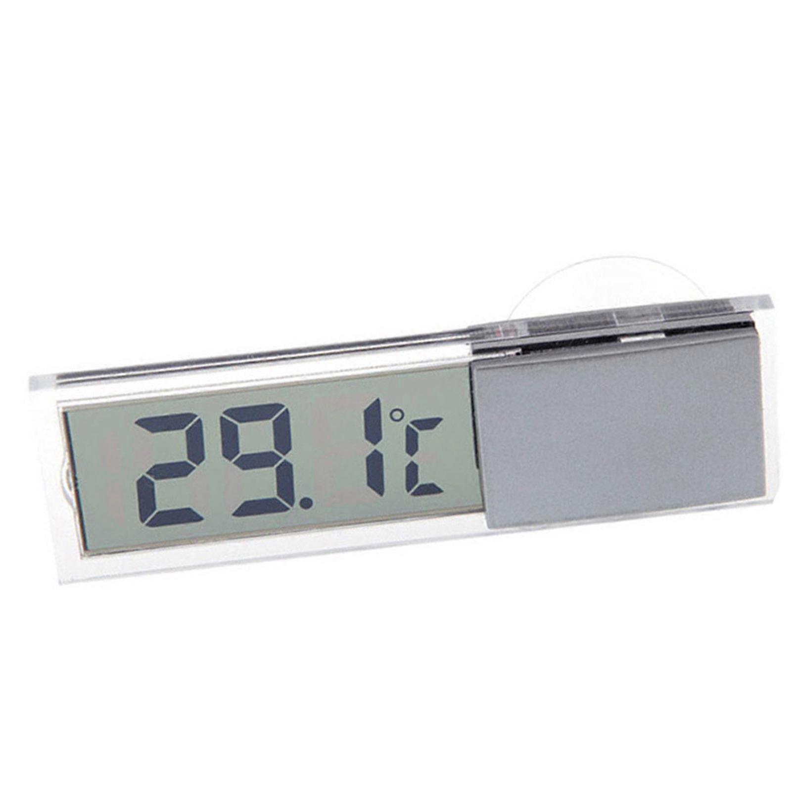 LCD Digital Display Transparent Thermometer Precise Result Quick Reading Thermometer for Car Auto Indoor Accessories