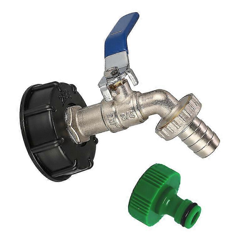 Tank Tap 1000l S60x6 Ibc Tap Connector With 1/2 Hose Connector, Drain Tank-style 5-