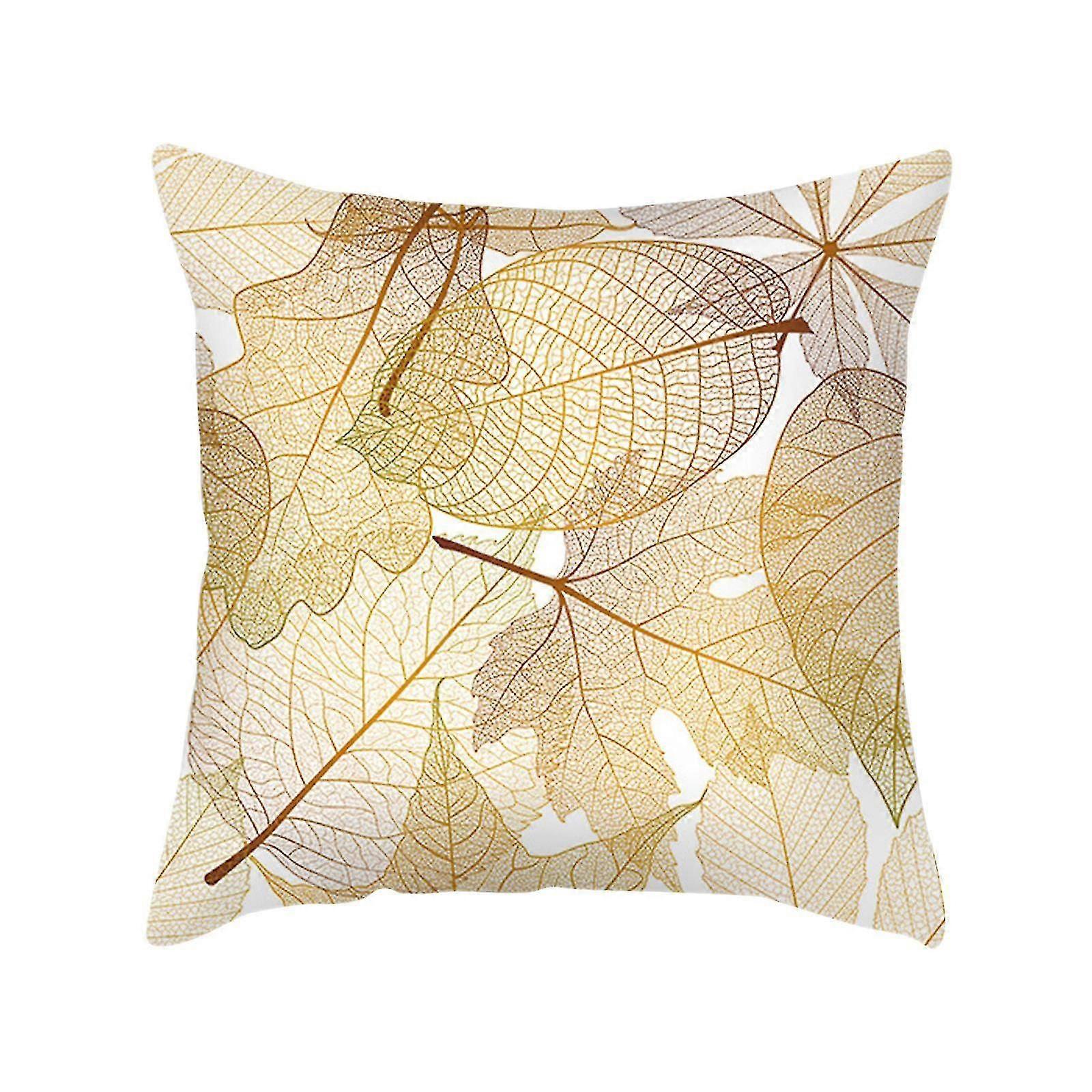 En Leaves Throw Covers Fll Square Cush
