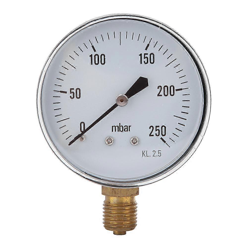 High Accuracy Pointer Low Pressure Capsule Gauge Measuring Tool 1/4BSP(0-250mbar)