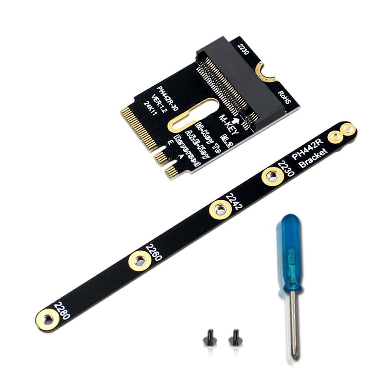 M.2 A+E to M Key NVMe Adapter PCIE4.0 M.2 Key E/A+E to NVME Adapter PCIE Support for 2230 2242 2260 Laptop Desktop