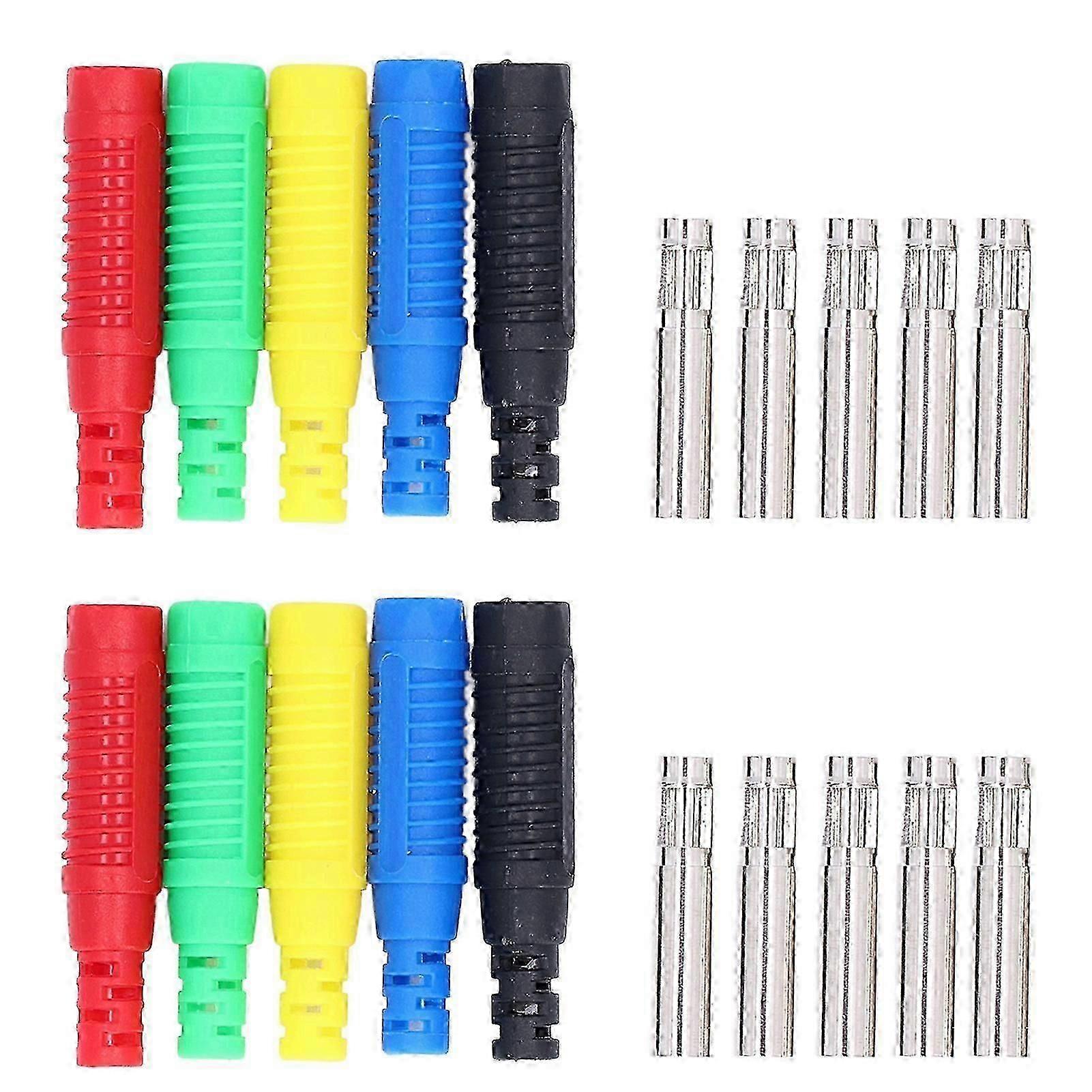 10set Banana Plug Strong Connectivity Lantern Socket for Electronics Computers Audio Equipment