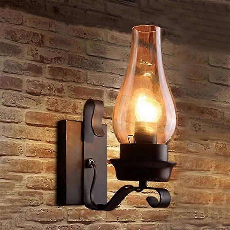 Lumină de perete retro industrială Scripete rustic Corp de iluminat pentru lămpi de încleștare