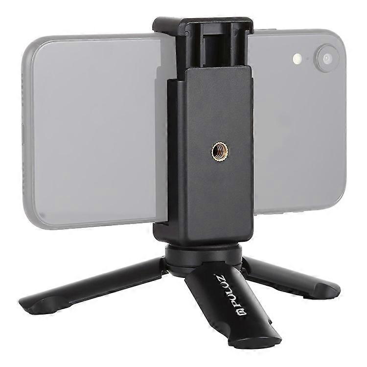 PULUZ PU373 Compatible For DJI Osmo Action Series / Smartphone Folding Mini Tripod with Universal Phone Clamp