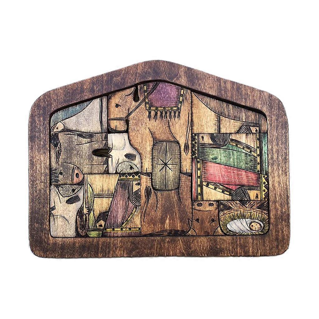 Mysteriet om Kristi fødsel, innflytningsfestfat, kjøkkenfat, gave til kvinner, planke, vin, flerfarget