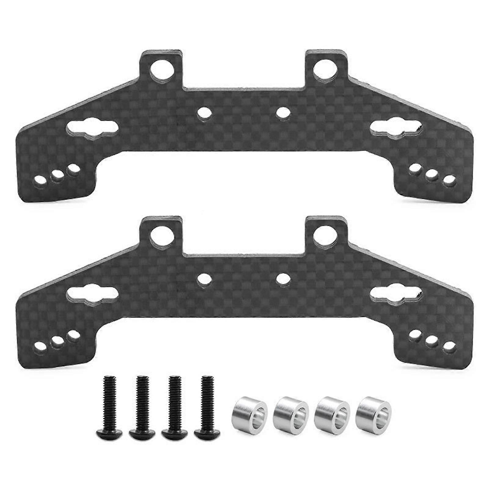 Carbon Fiber Rear Damper Plate Upgrade Part For 1/10 TT02 Car Easy Installation Direct Replacement Accessory
