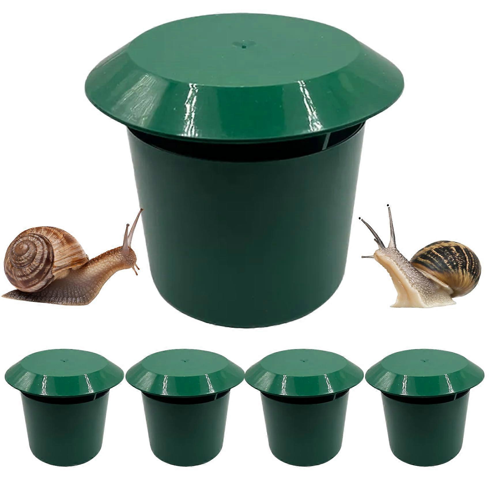 5pcs Snail Trap Reusable Eco-Friendly Plastic Garden Snail Catcher for Effective Farm Pest Control