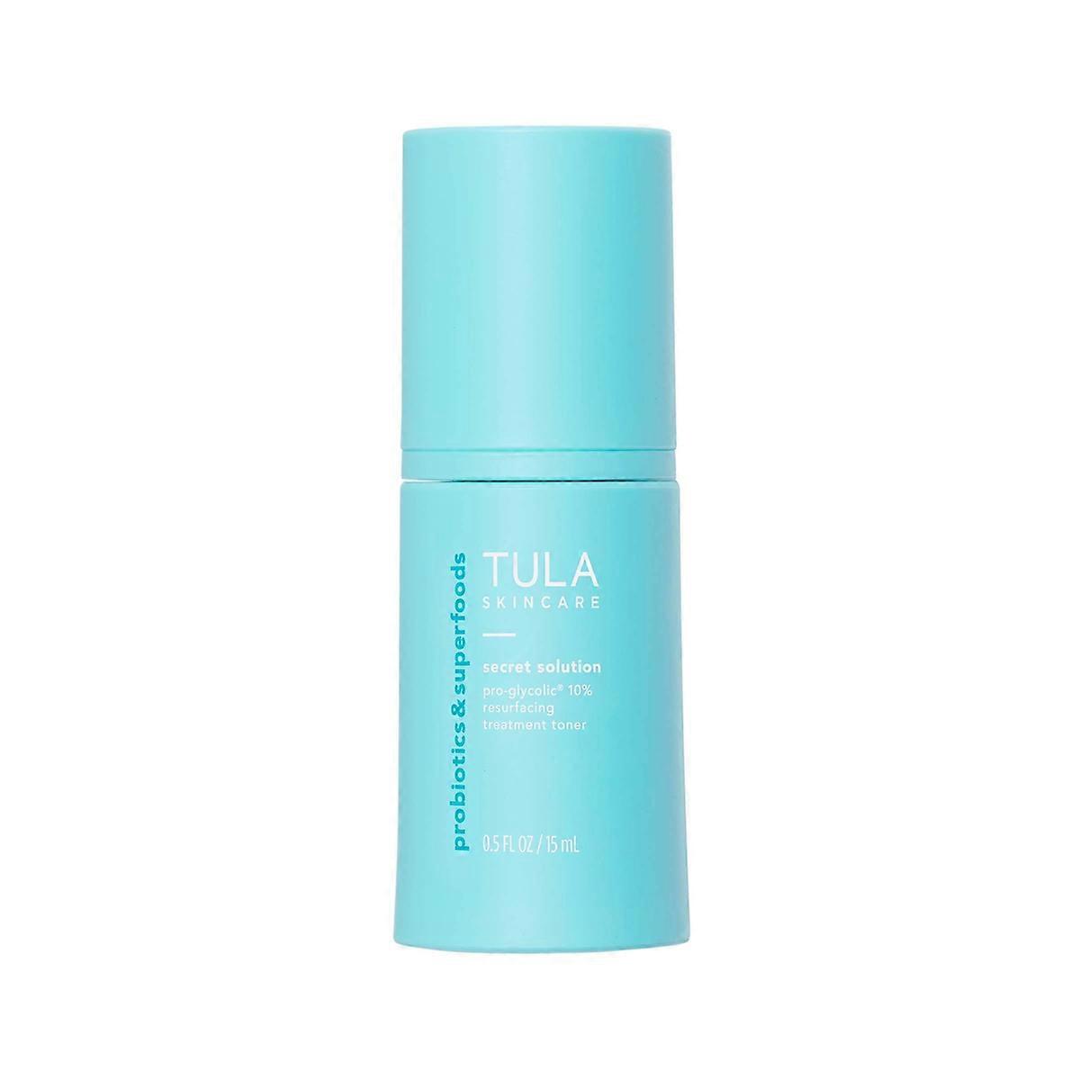 Tula Skincare Secret Solution Pro, Glycolic 10% Resurfacing Toner - Travel Size - 0.5 Fl Oz