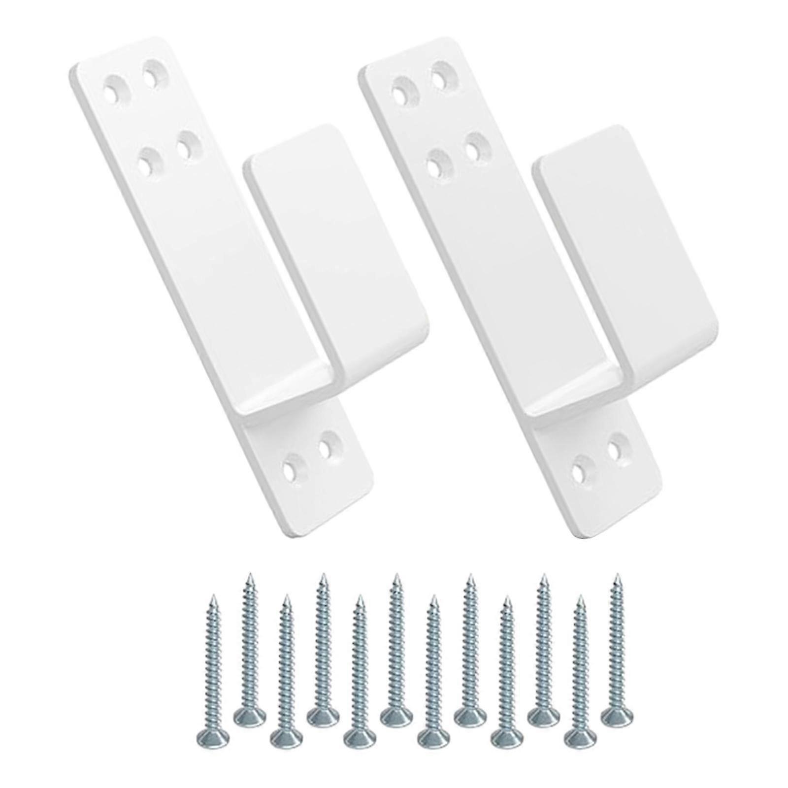 Door Barrier Brackets 2Pcs for Door Security Bar for Black