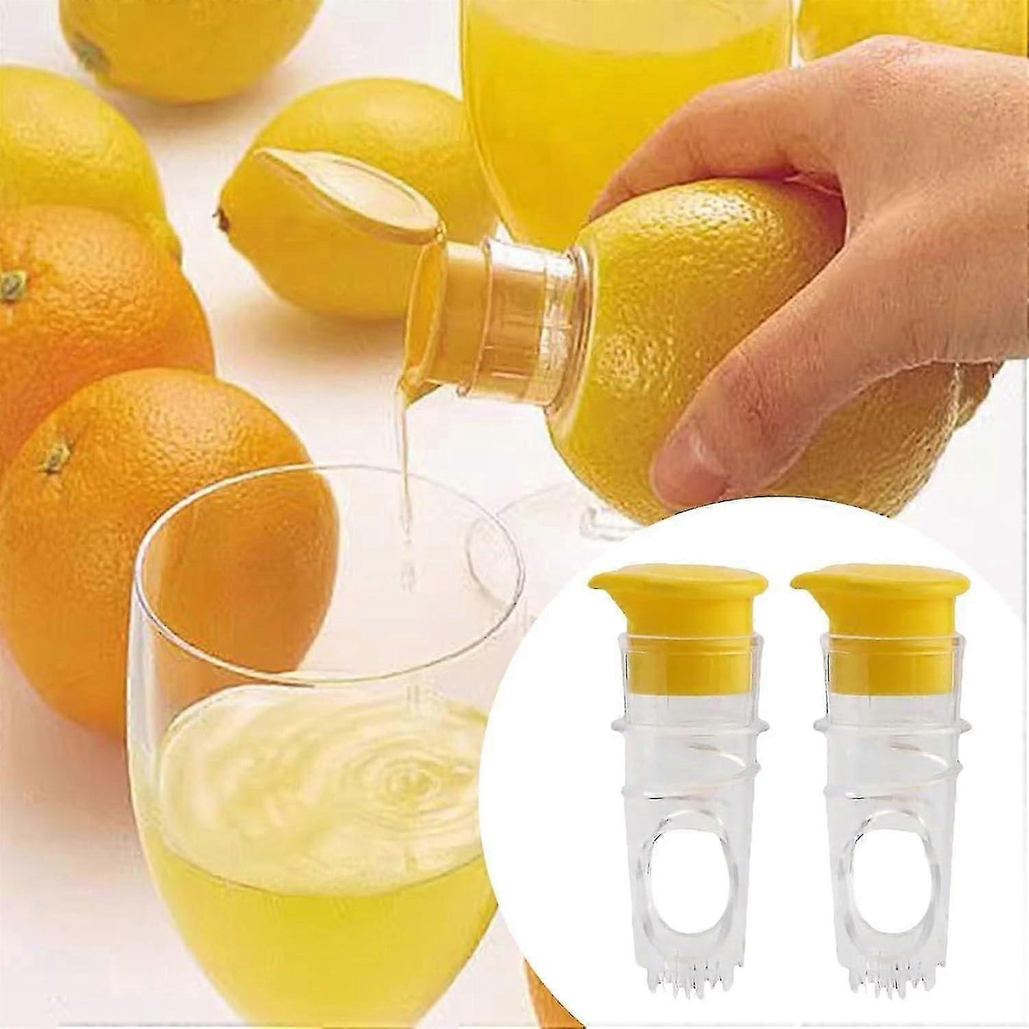 Lemon Mini Squeezer, Screw Top Lemon Juicer, Lemon Squeezer Manual Plastic, Lime Juicer, Squeeze Lime for Cocktails, Drinks