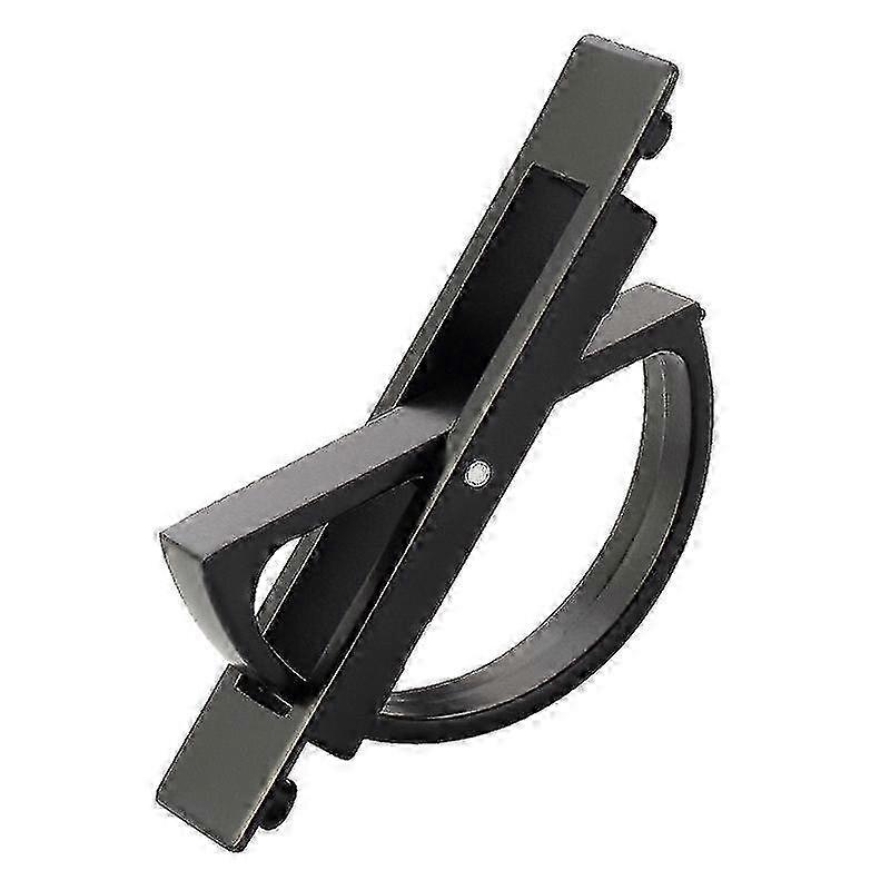 Heavy Duty Rotating Cabinet Handle - Black & Silver (2pcs)