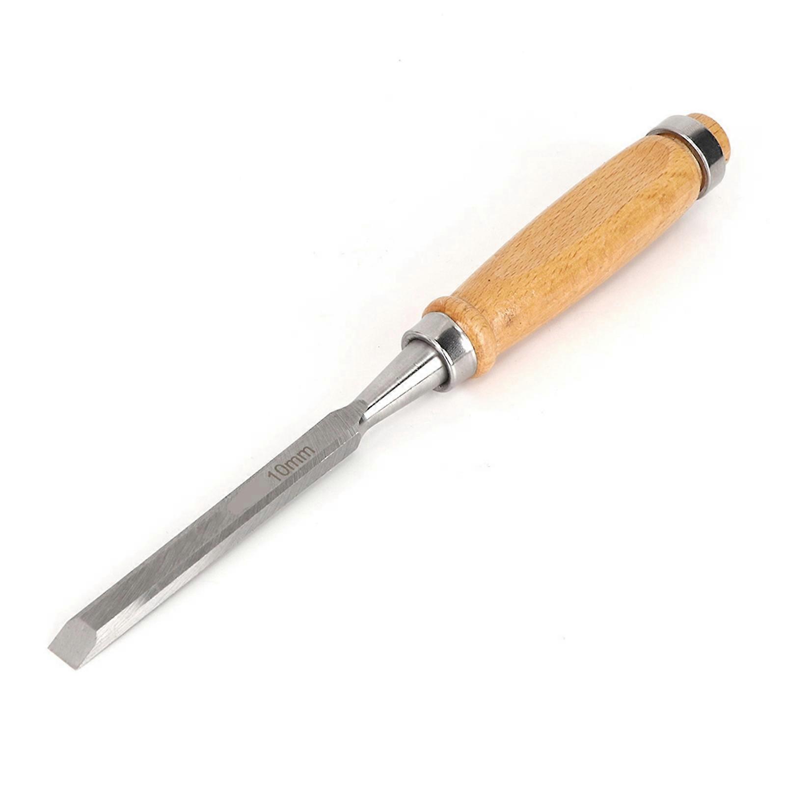 10mm 0.39in Cr V Chrome Vanadium Wood Handle Carpentry Chisel
