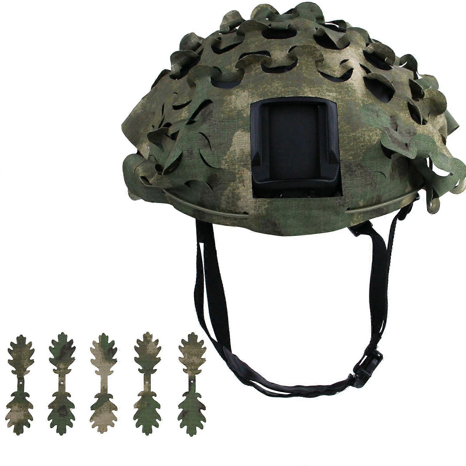 Camouflage Combat Helmet Cover for Airsoft and Paintball - Quick-Release, Durable Material, Universal Fit, Camo Style
