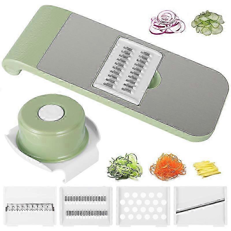 Multifunctional Mandoline Slicer and Vegetable Chopper for Cutting Fruits and Vegetables, Stainless Steel Kitchen Tools for Food Preparation