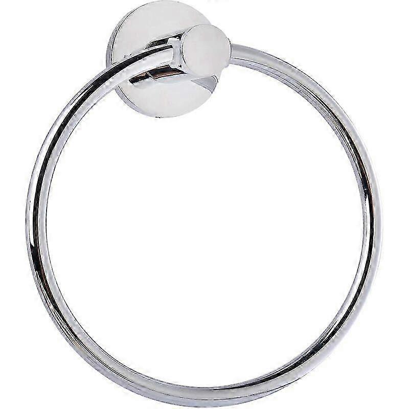 ステンレス製の壁に取り付けられた丸いタオルラックで、バスルーム、キッチン、寝室などでの使用に最適です。