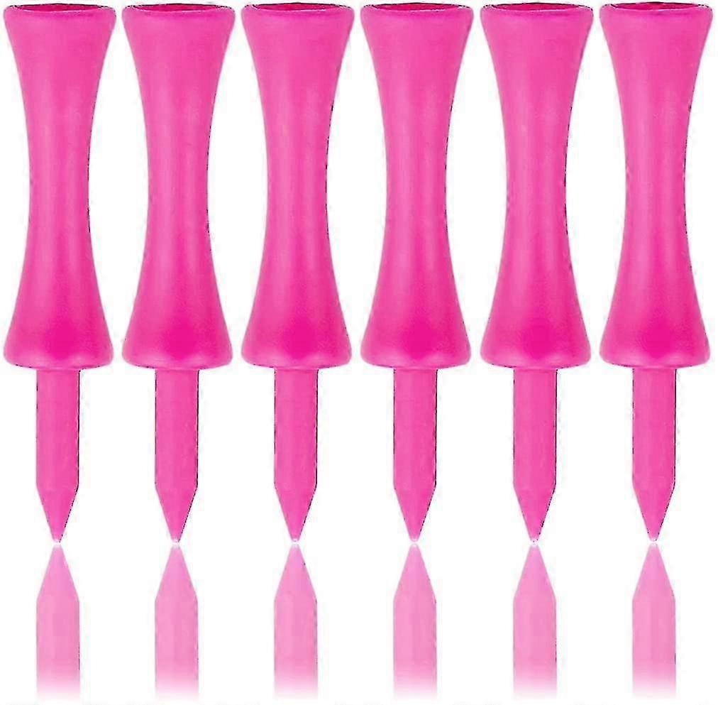 2025 57mm Pink Plastic Golf Tees 100 Pack
