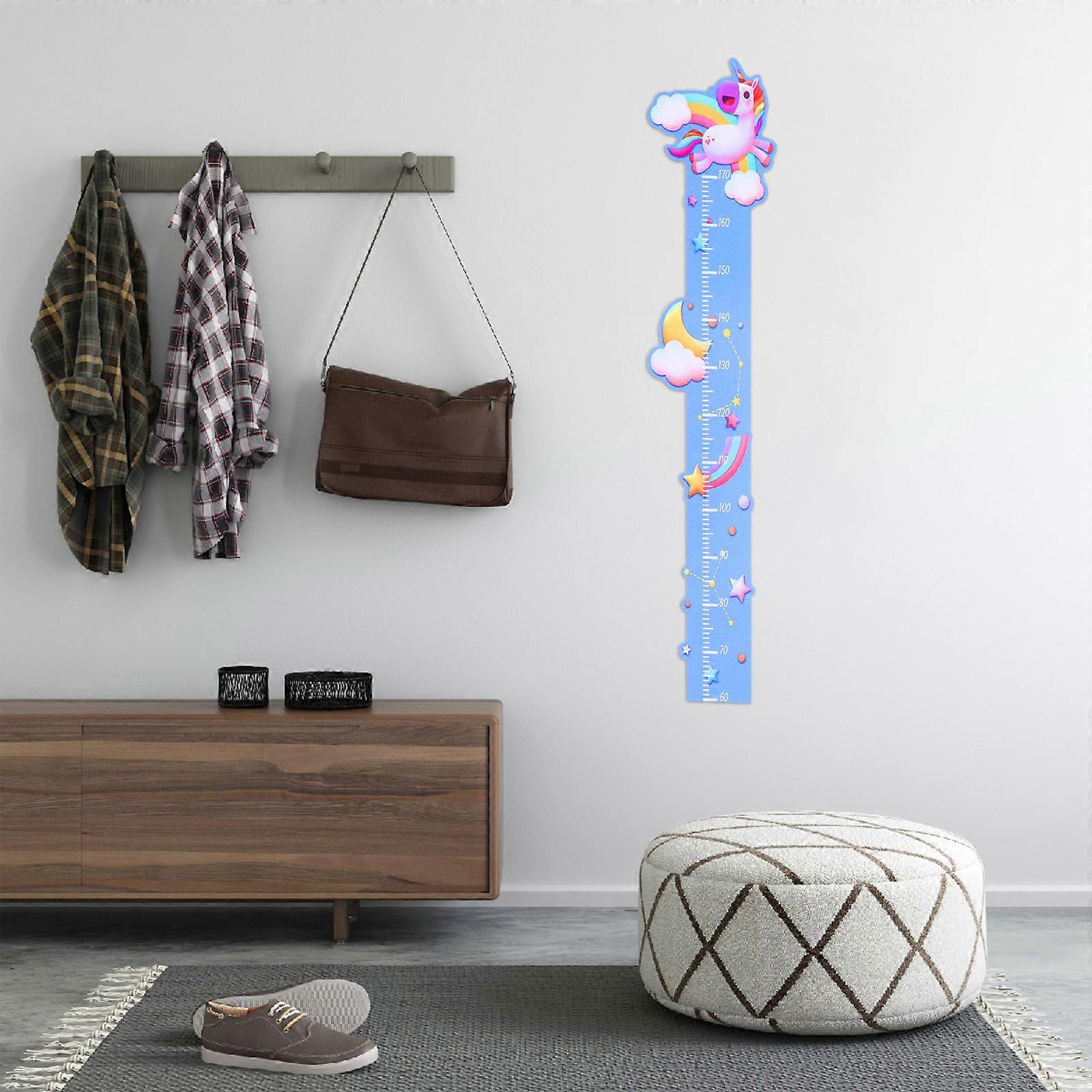 3pcs Removable Cartoon Height Chart Wall Stickers for Nursery, Bedroom, or Kindergarten – Fun Growth Measurement Decor Easy to Apply