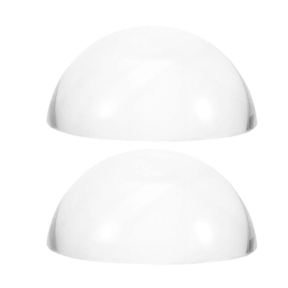 Multifunctional Crystal Paperweight Clear For Home Decor Office Desk Outdoor Events 2Pcs