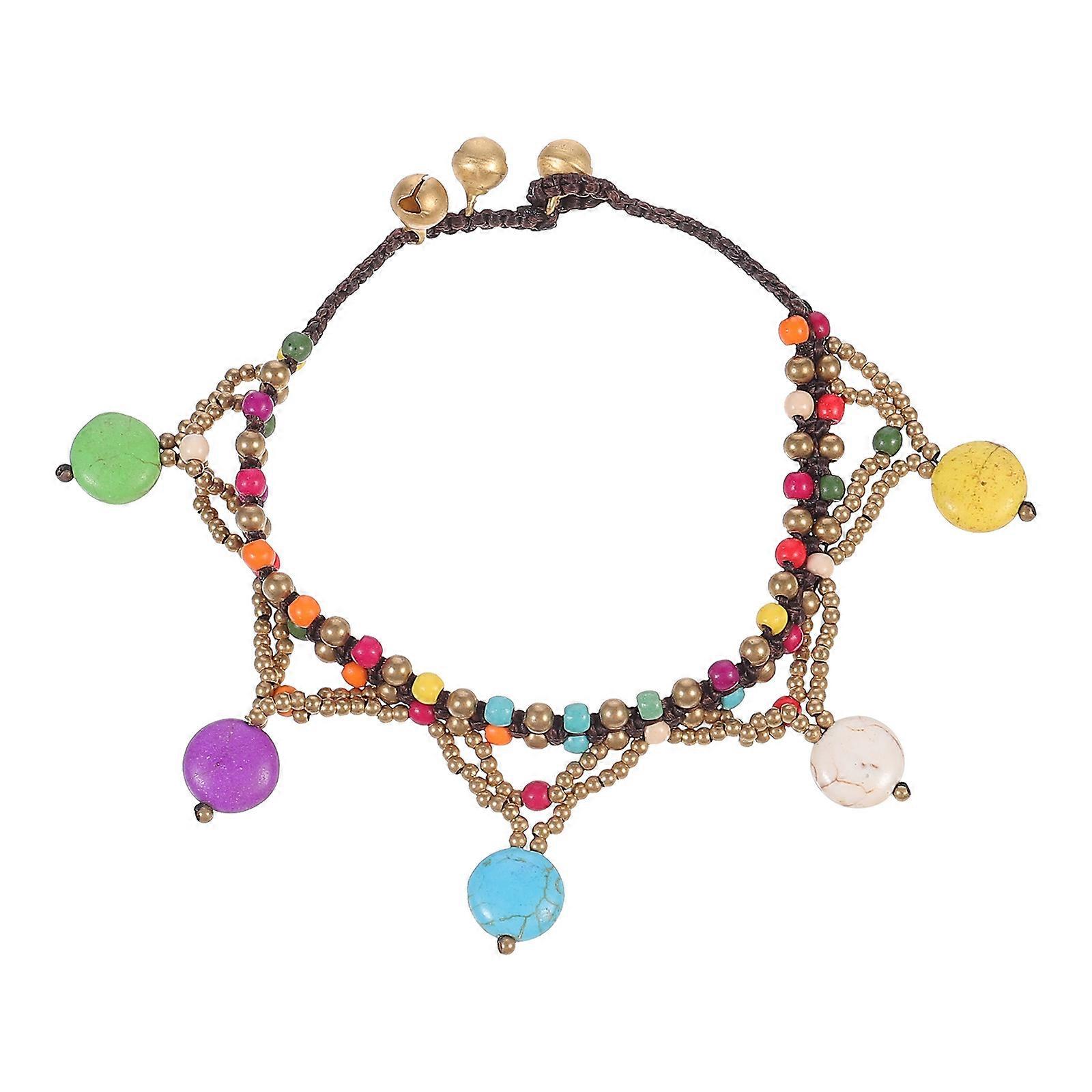 Beach Anklet Turquoise Design Foot Chain Pendant Accessory Multi-Colored 24X4CM Daily Wear 1Pc