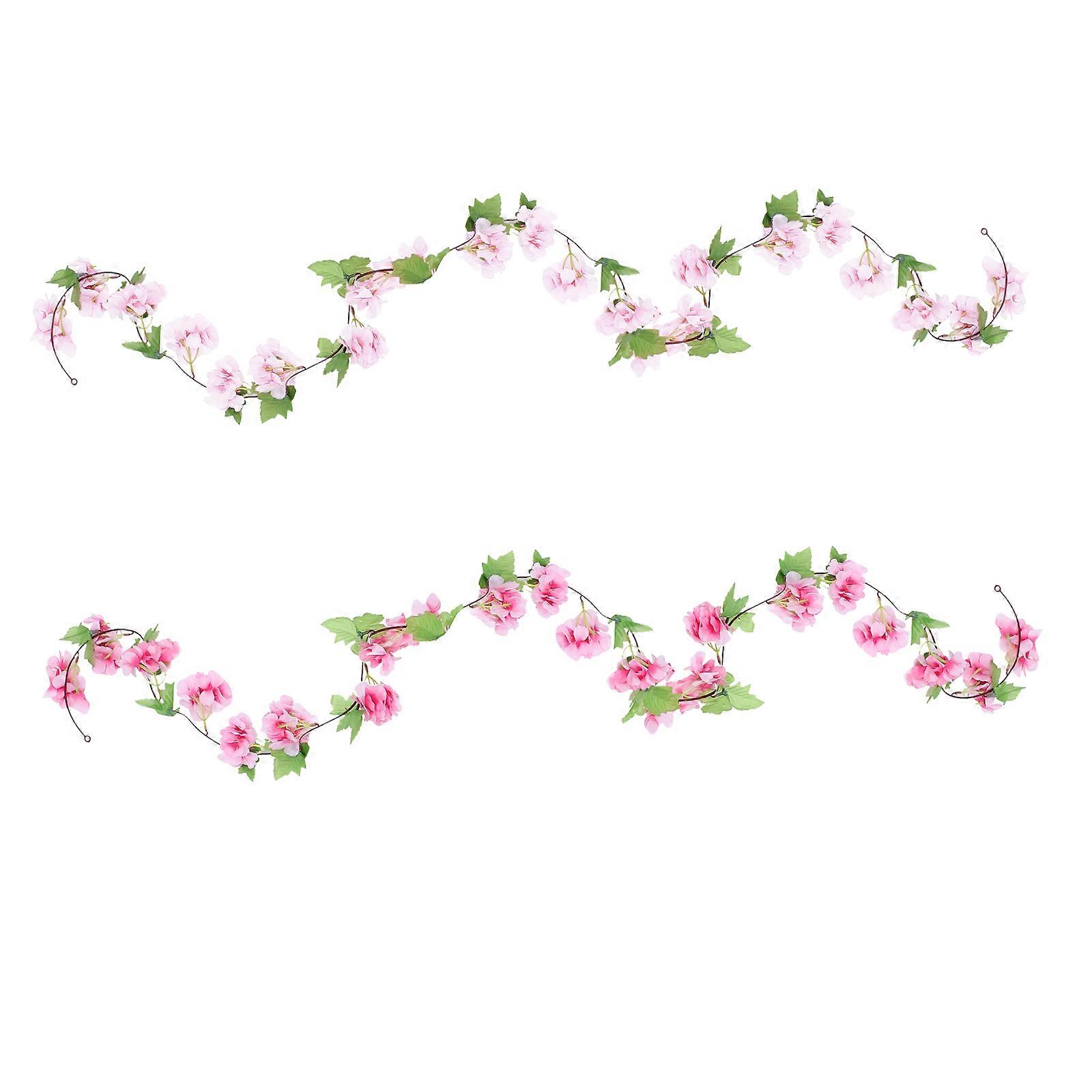 Festive Scenario Hanging Artificial Flowers Vine Wedding Decor 2Pcs