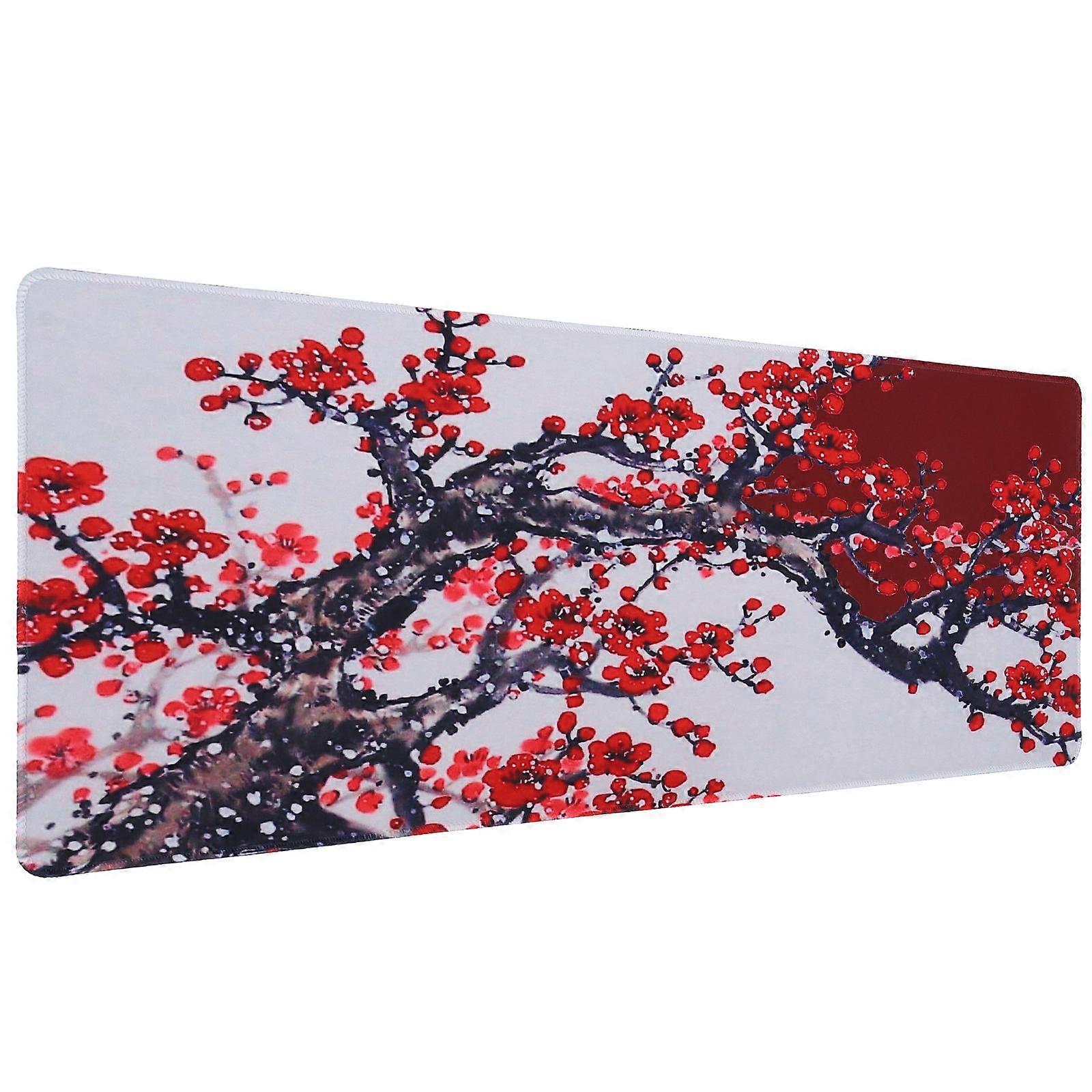 Cherry Blossom Gaming Mouse Pad, Non Slip Desk Mat, High Definition Print for Office, Home, Gamers & Students