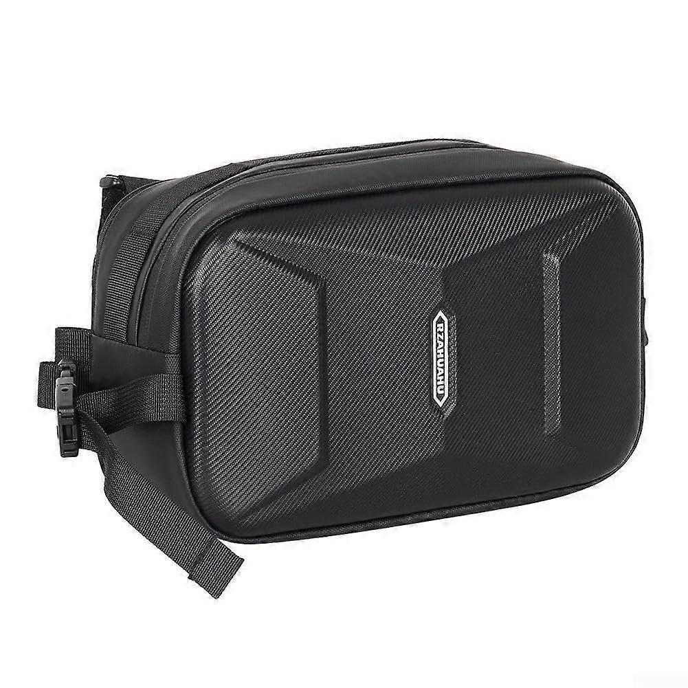 Bicycle pannier with solid shell and plenty of storage space for all your bicycle accessories and accessories (black)