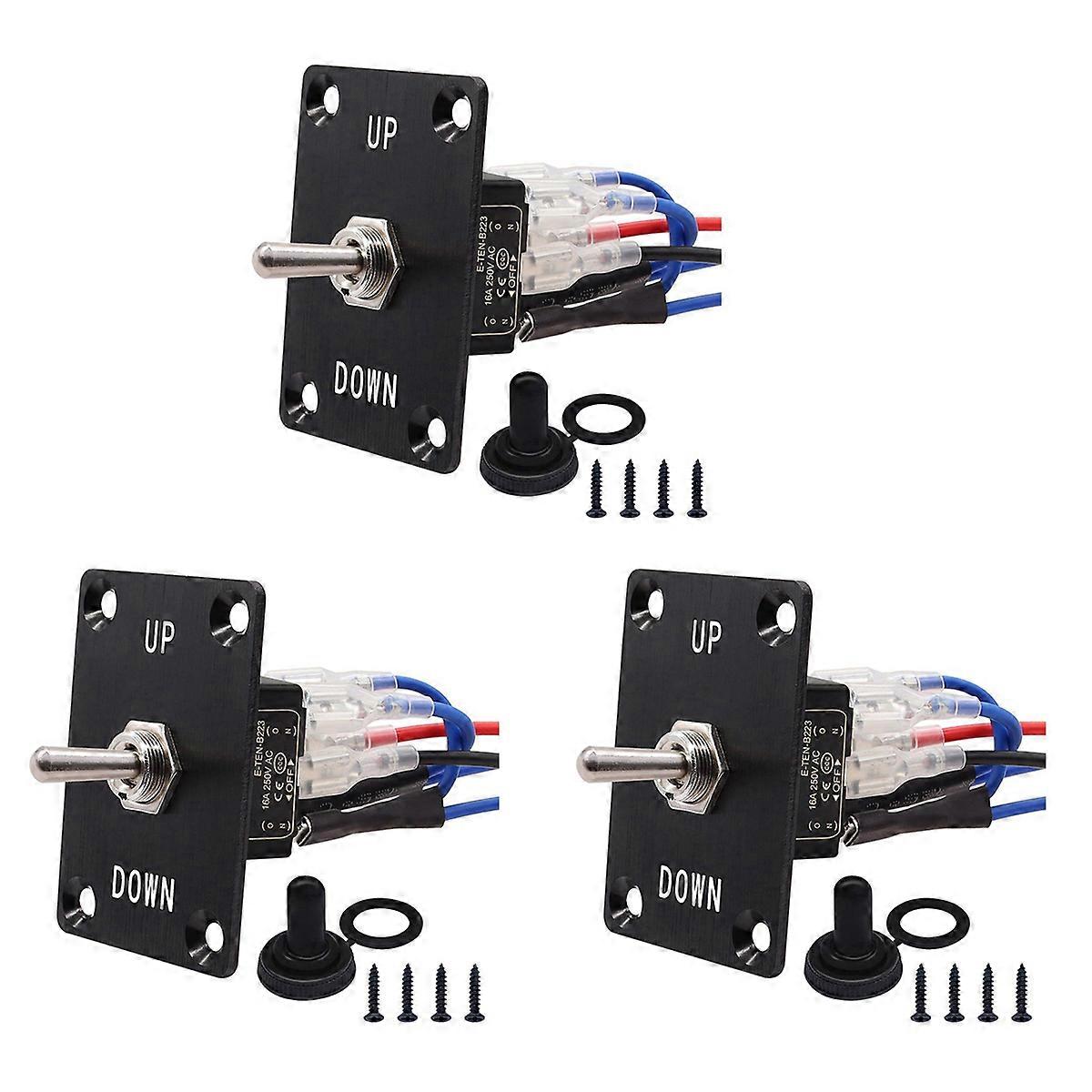 Momentary 6Pin 3Position (ON)-Off-(ON)UP/Down Polarity Reverse Switch