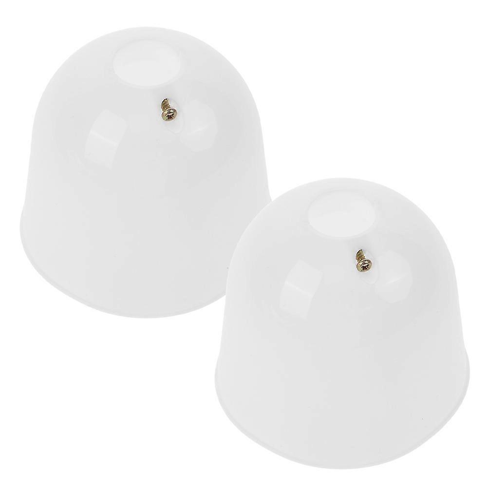Ceiling Fan Bottom Canopy Kit Top Cap For DIY Enthusiasts 3.7X3.7X3.1in 2Pcs