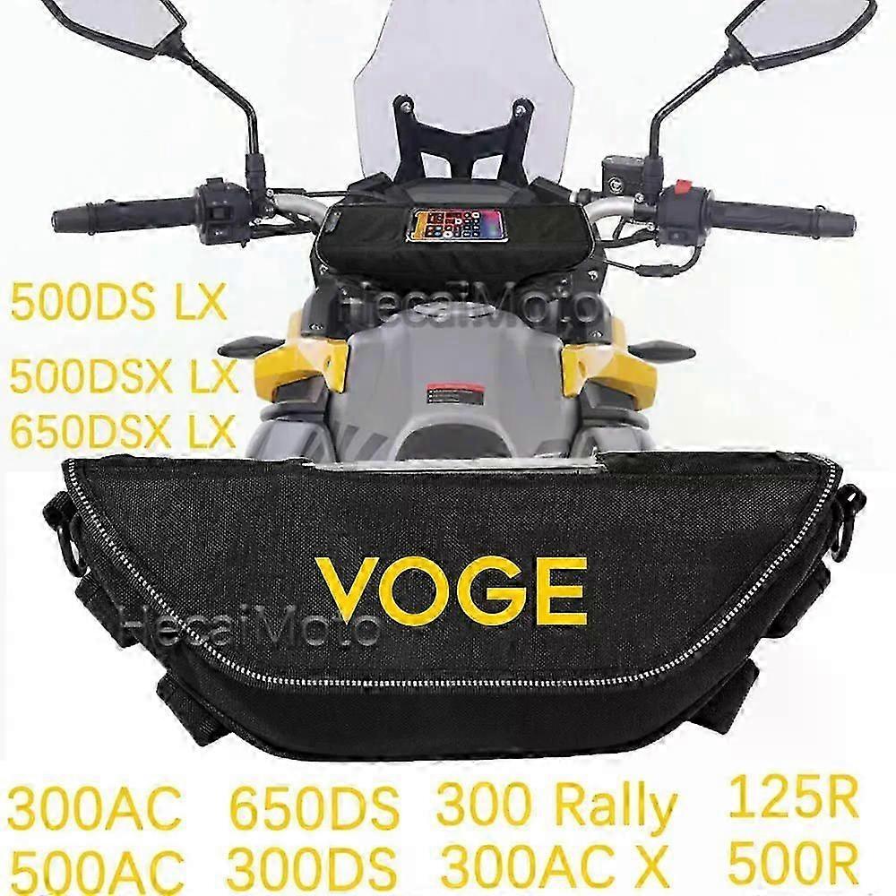 Fit For VOGE 300R ACX Rally AC DS ER10 Motorcycle accessory Waterproof And Dustproof Handlebar Storage Bag-L